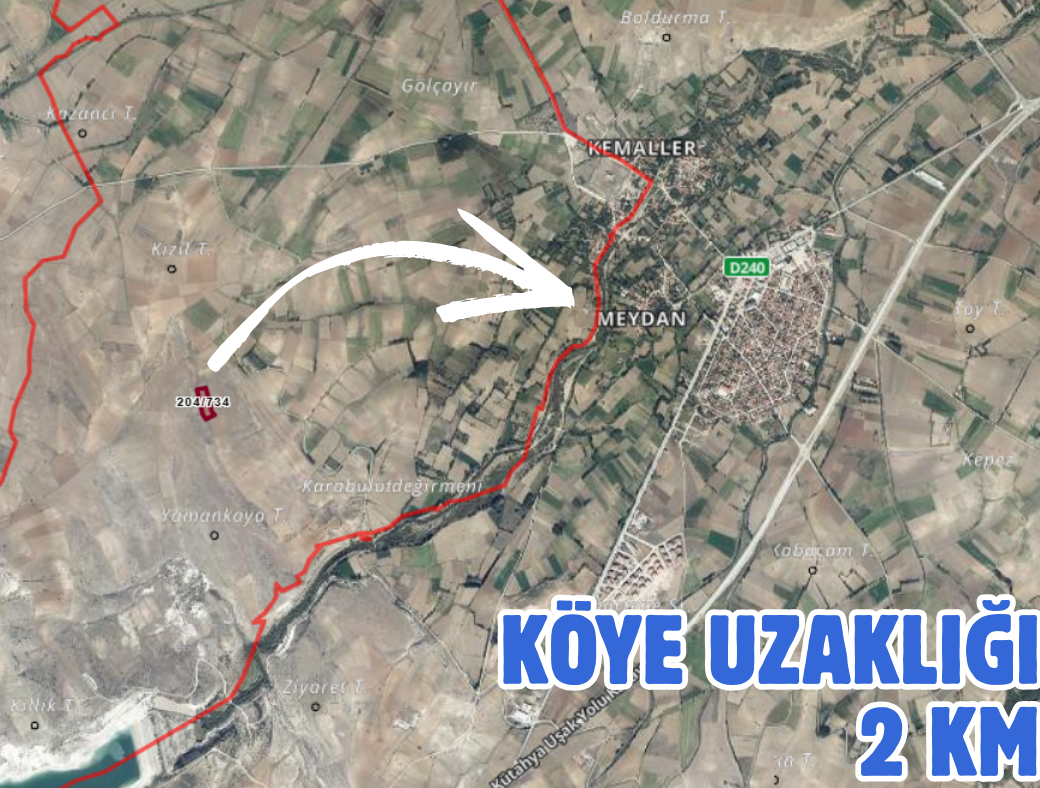 KÜTAHYA ÇAVDARHİSAR YUKARI 6.572M² TARLAMIZ SATILIKTIR - KÜTAHYA ÇAVDARHİSAR fotoğraf 2